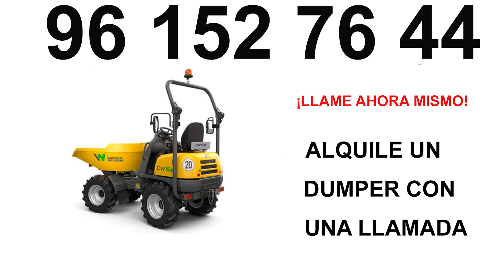 Dumper en Alquiler en Morvedre
