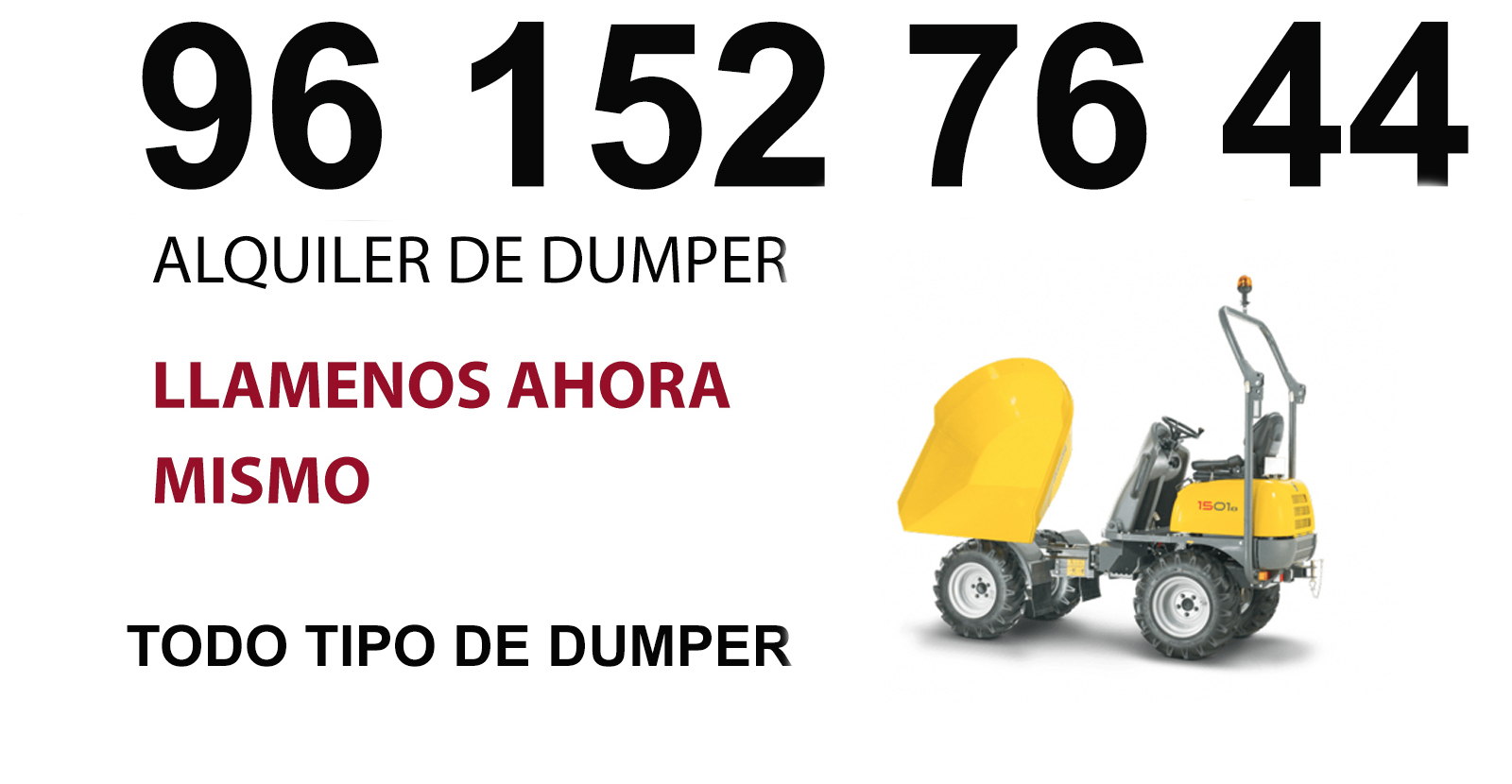 Morvedre Dumper en Alquiler 
